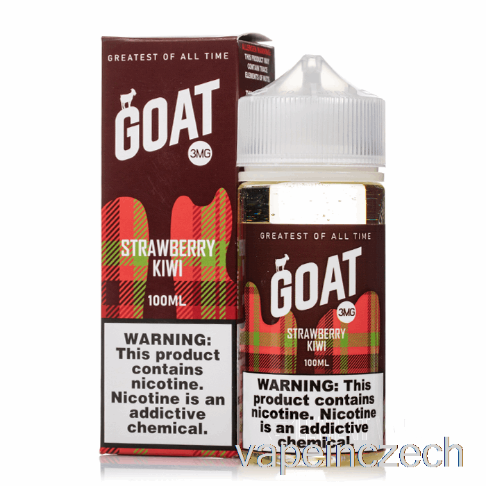 Jahodové Kiwi - Kozí E-liquid - 100 Ml 3mg Vape Pero